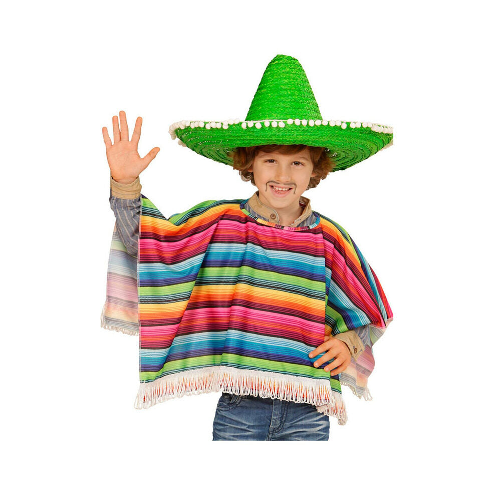 Poncho Mejicano Flecos infantil | Don Disfraz