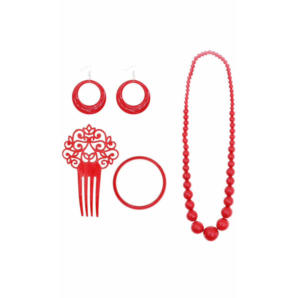 Set de Flamenca Rojo | Don Disfraz