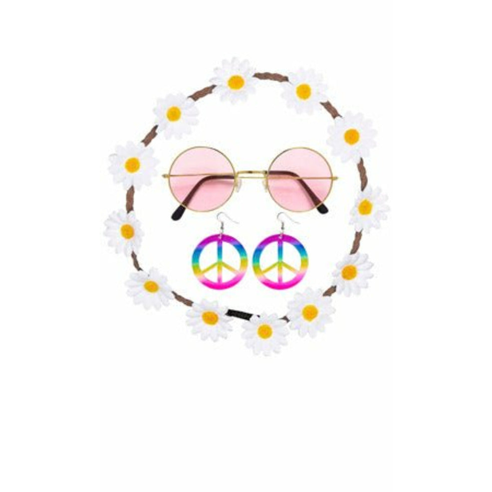 Set Hippie Flores | Don Disfraz
