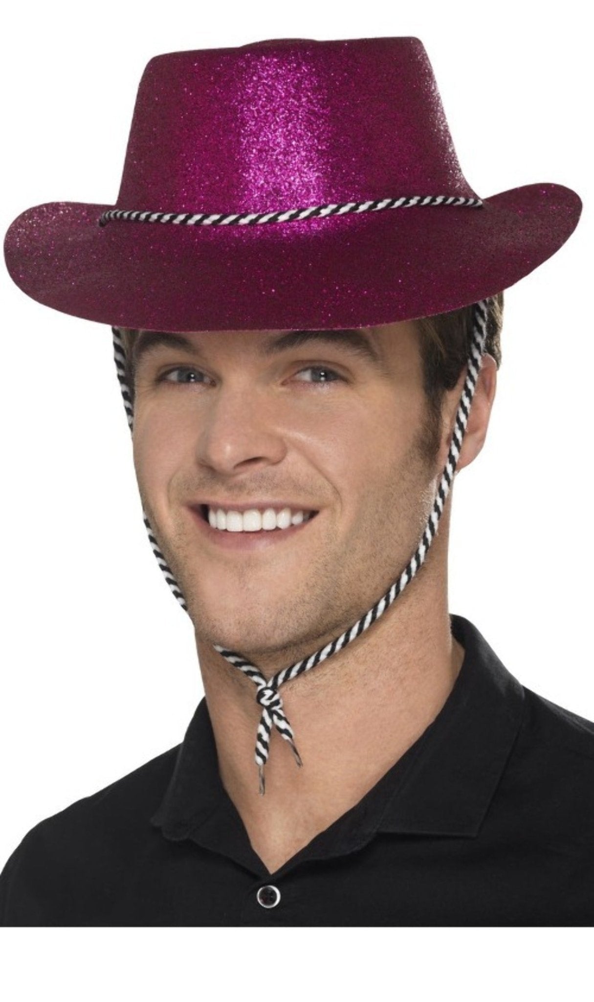 Chapeau Cowboy Fuchsia Pailleté
