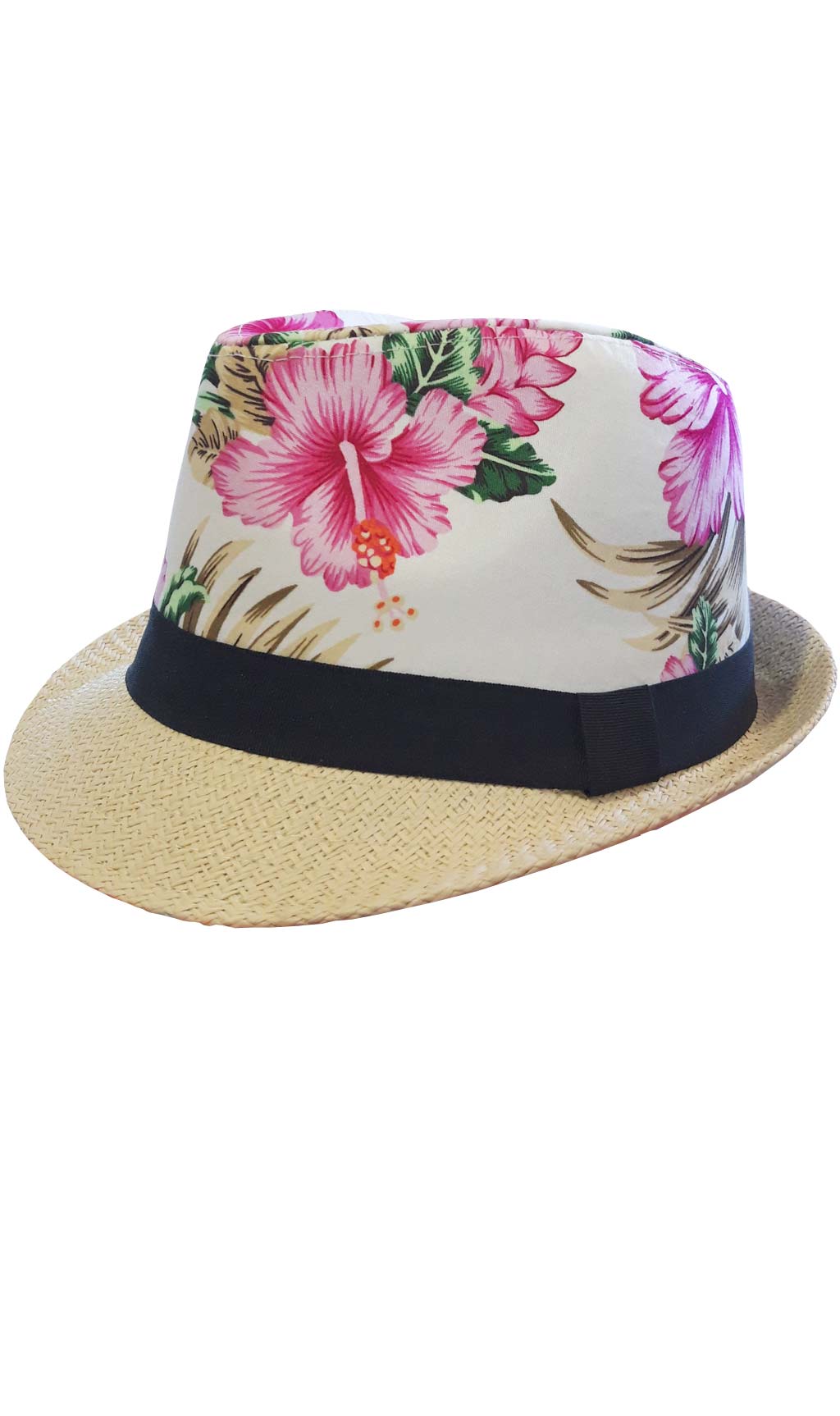 Chapeau Hawaï Fleurs