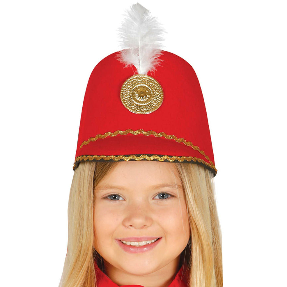 Sombrero Majorette Rojo infantil | Don Disfraz