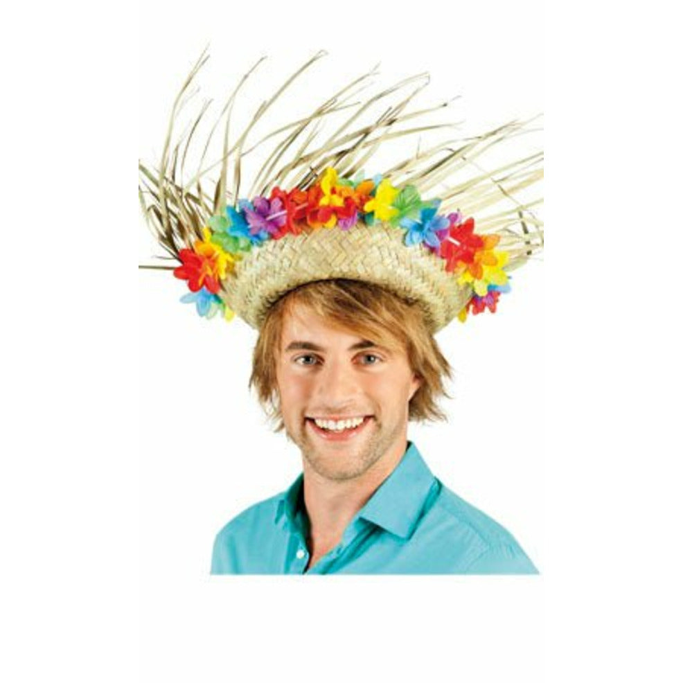 Sombrero Paja Flores | Don Disfraz