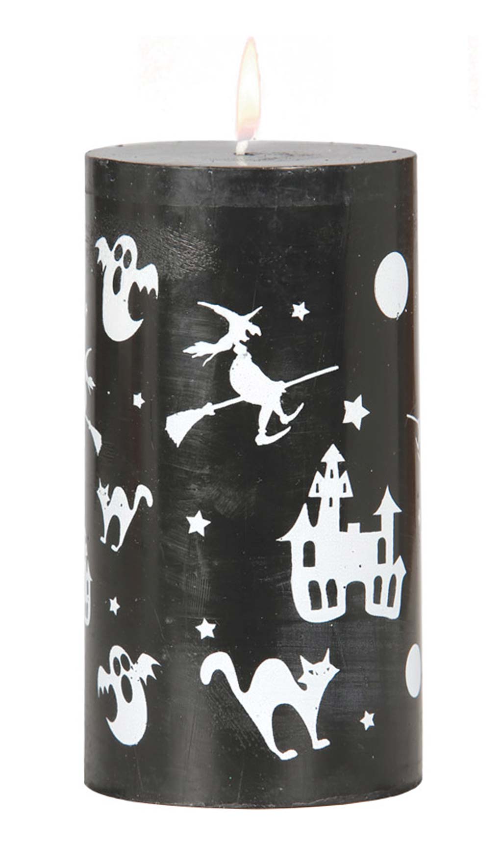 Grande Bougie Noire Halloween