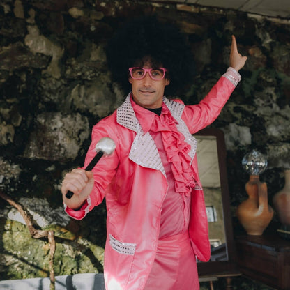 Déguisement Disco Rose pour homme