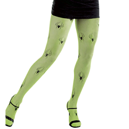 Collants Araignées Verte