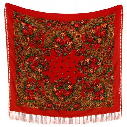 Châle Traditionnel Rouge