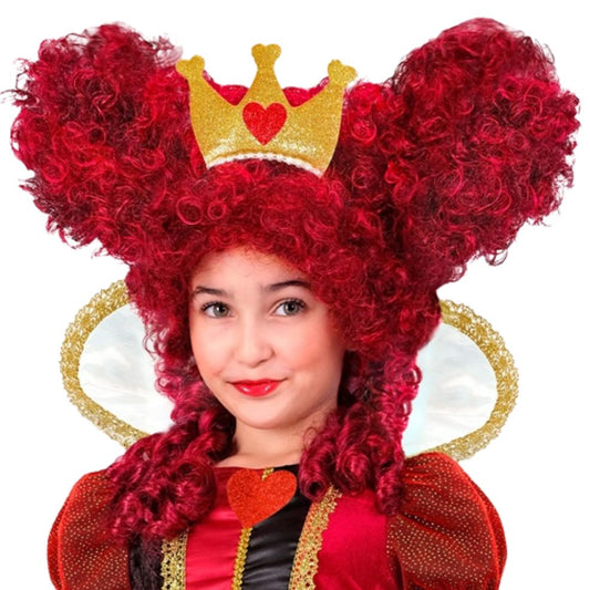 Perruque de Reine de Cœur Bordeaux