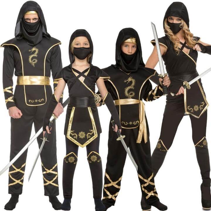 Déguisements de groupe Ninjas Dragon