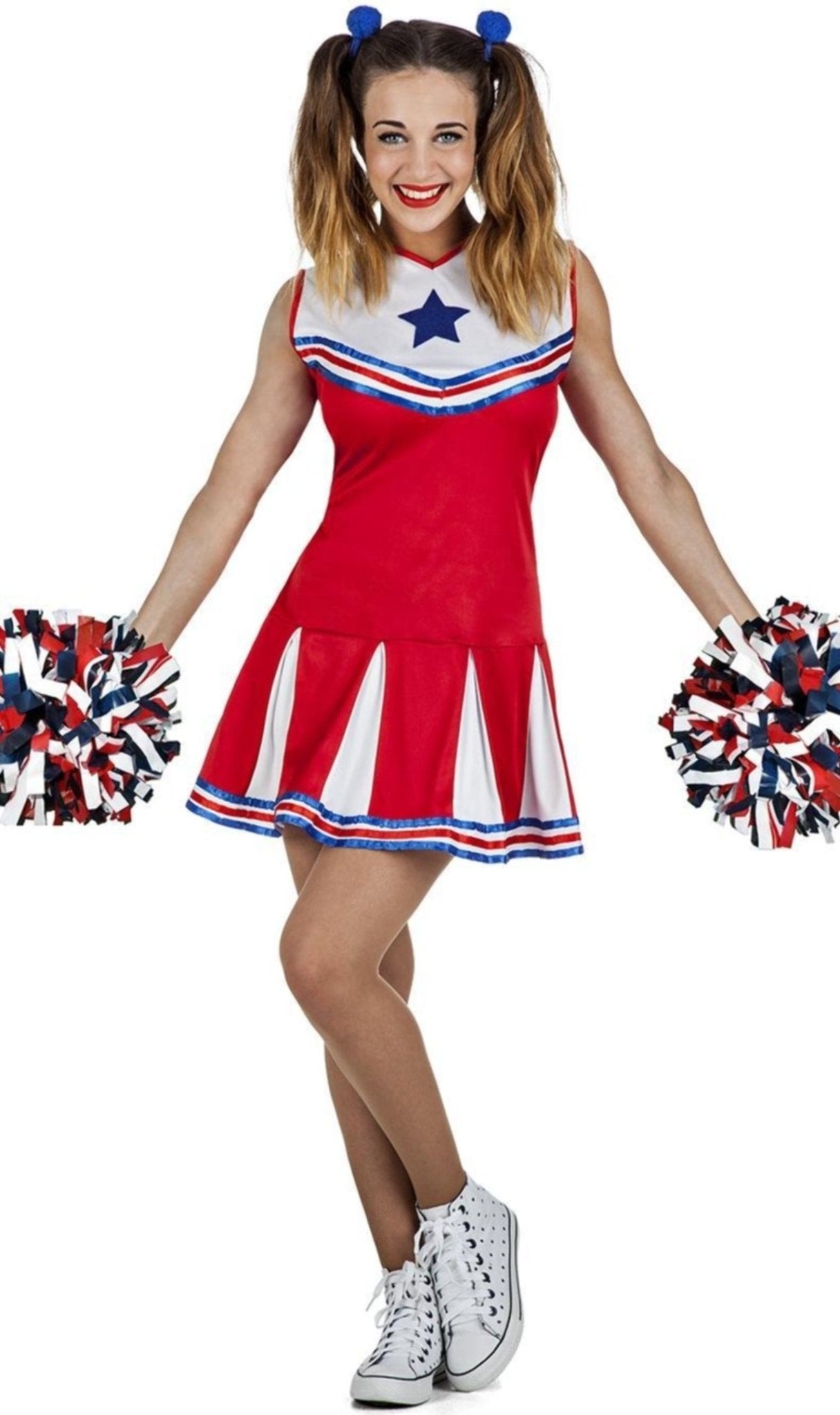 Déguisements en groupe de Pom-pom Girls et Joueurs Rouge