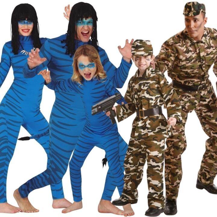 Déguisements en groupe de Avatars et Militaires