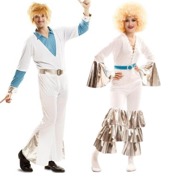 Déguisements de couple Abba Disco