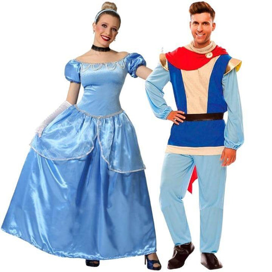 Déguisements de couple de Cendrillon et le prince