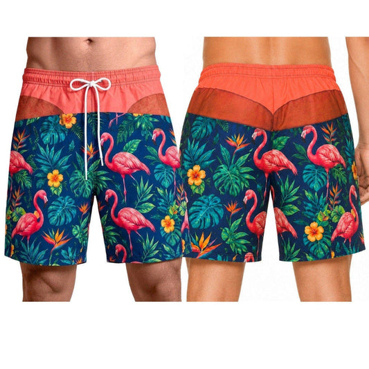 Maillot de bain amusant flamants roses
