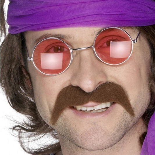 Moustache Brune Hippie