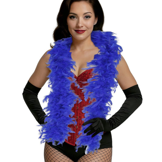 Boa en Plumes Bleues 80g