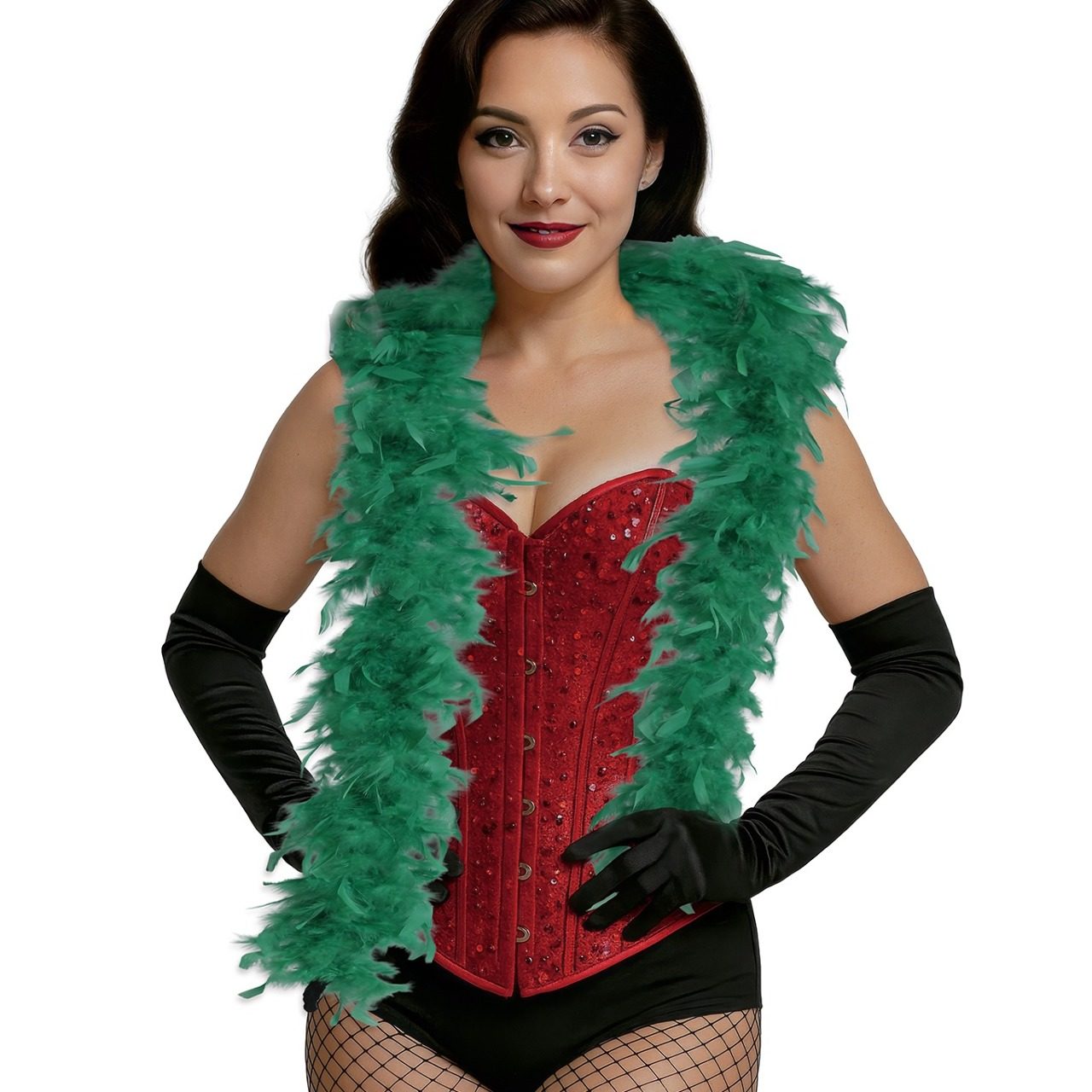 Boa en Plumes Vertes 80g