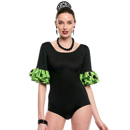 Body Flamenco Noir et Vert