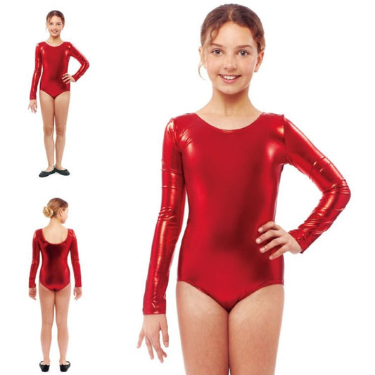 Body Rouge Métallisé enfant