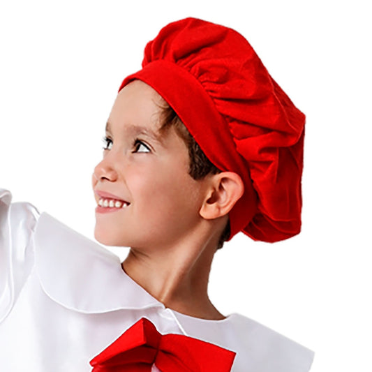 Beret rouge de peintre enfant