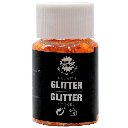 Pot de Paillettes Gel Orange