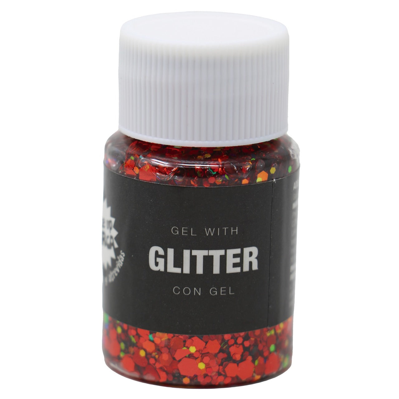Pot de Gel Pailleté Rouge