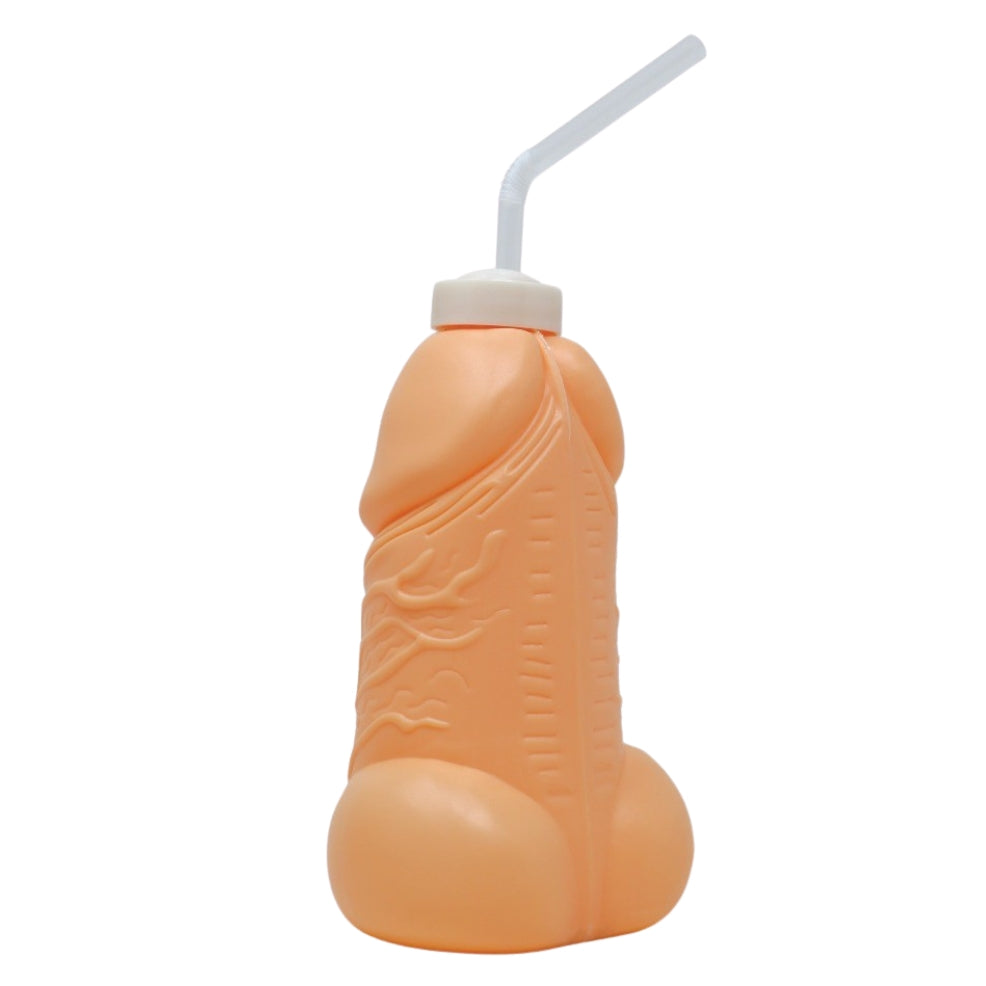 Bouteille Pénis avec paille