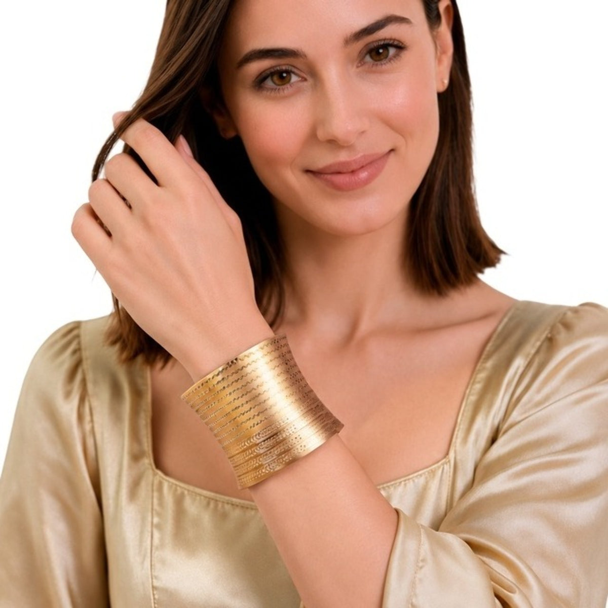 Bracelet Doré Gravé
