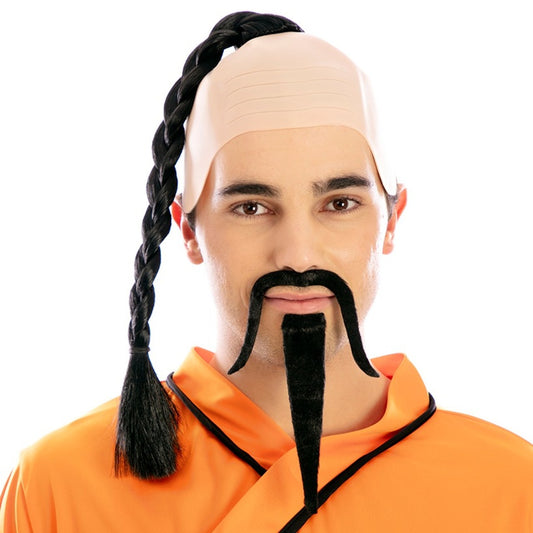 Tête chauve du moine Shaolin