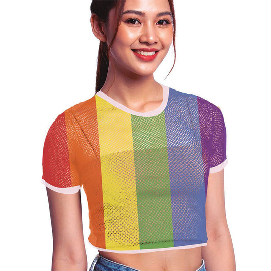 T-shirt en Résille Multicolore