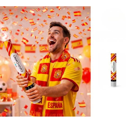 Canon à confettis Espagne 40 cm