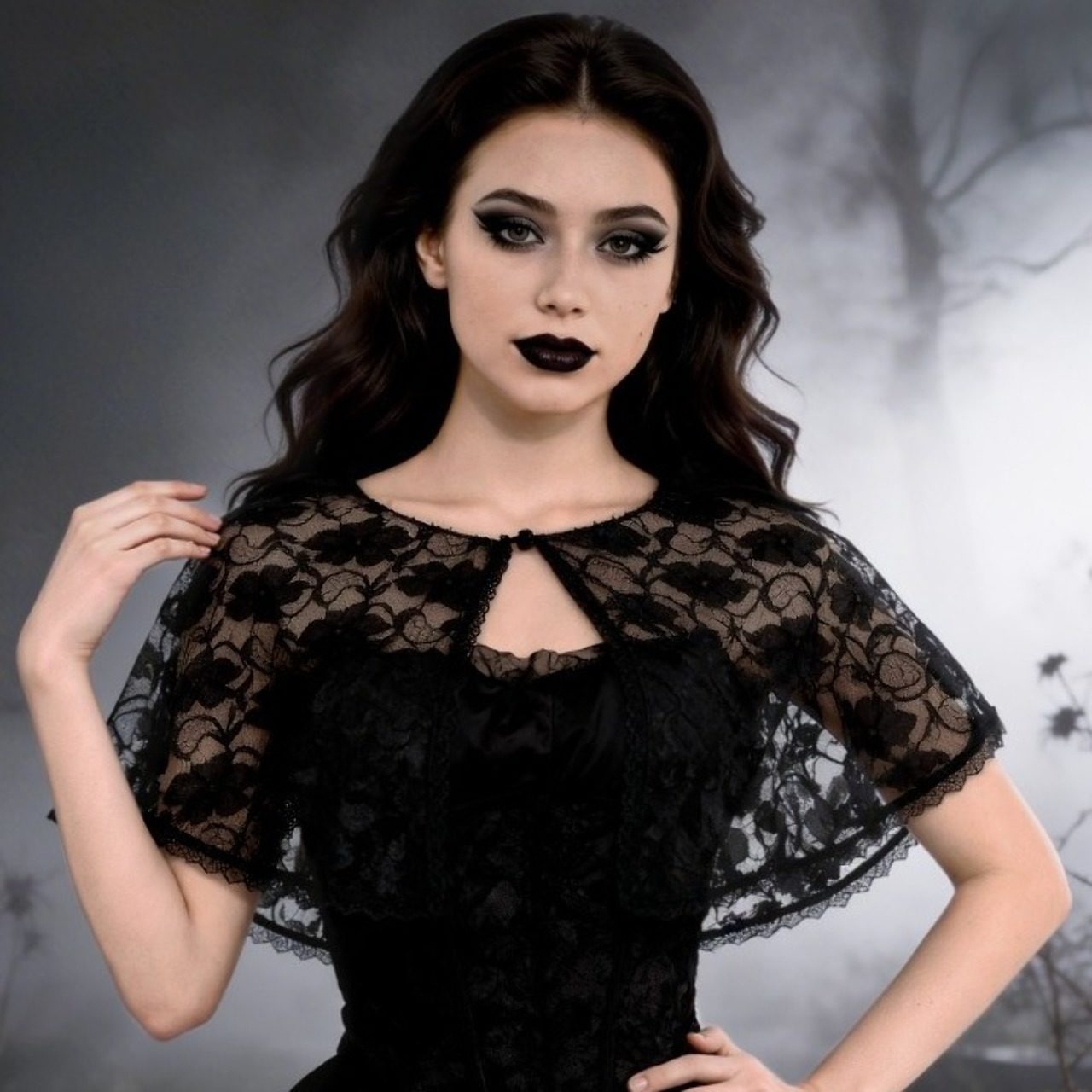 Capeline de Veuve Noire