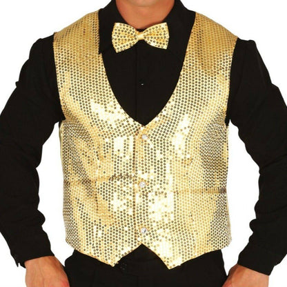 Gilet à Paillettes Dorées pour adulte
