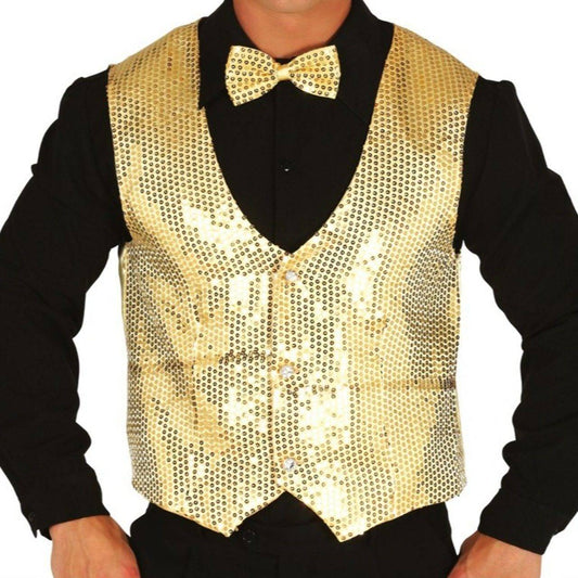 Gilet à Paillettes Dorées pour adulte