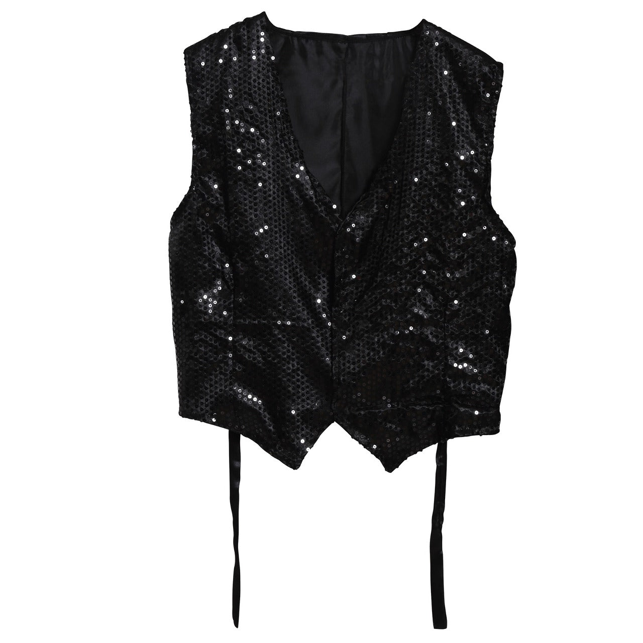 Gilet à Sequins Noir pour adulte