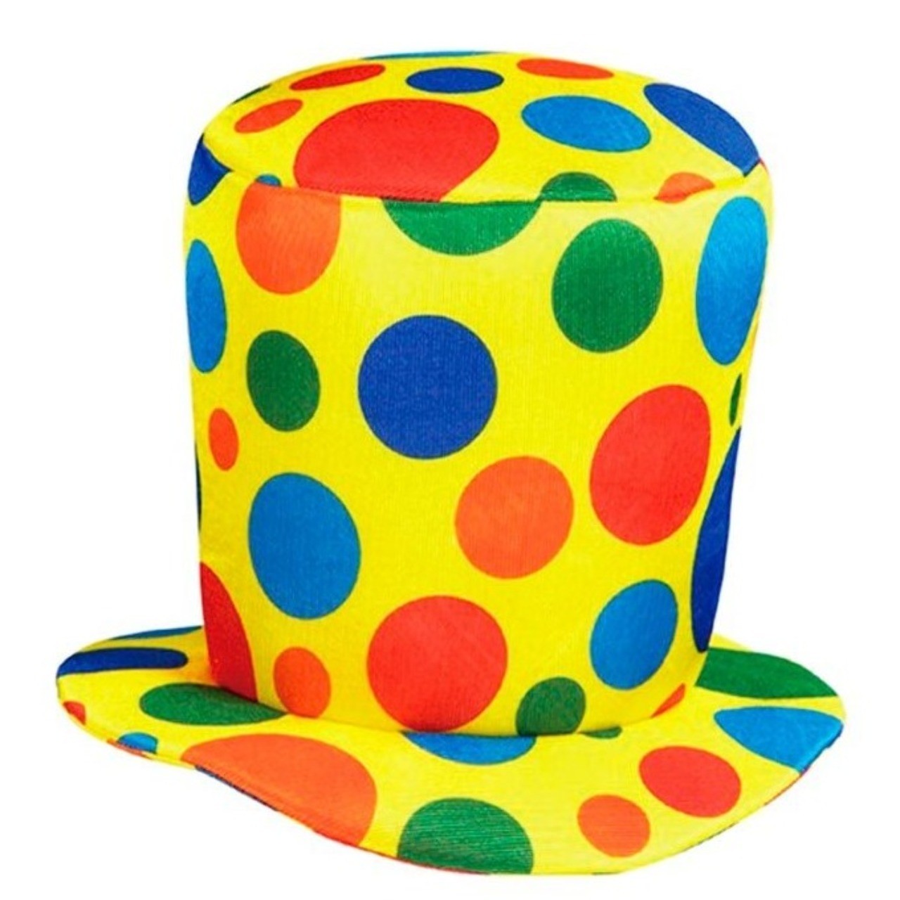 Chapeau haut de forme de clown à pois