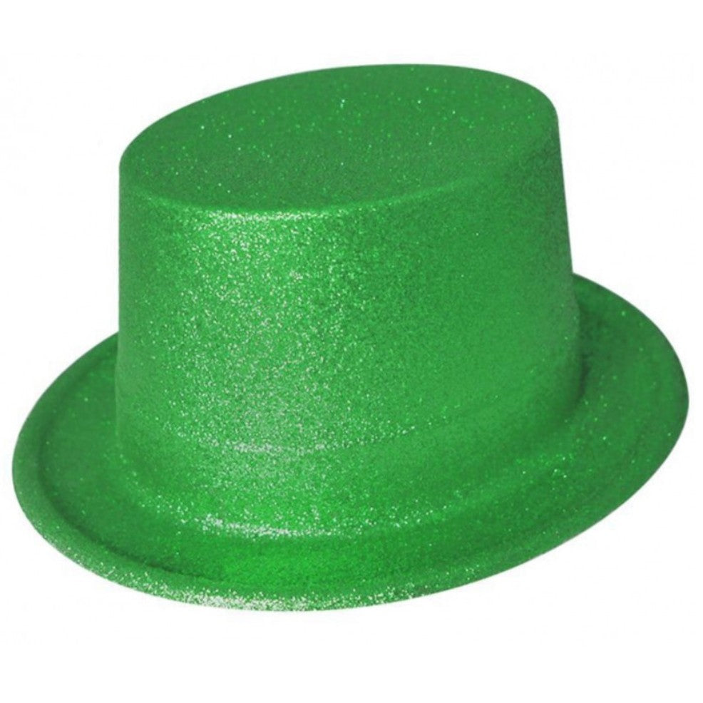 Chapeau Haut-de-Forme Vert Pailleté enfant