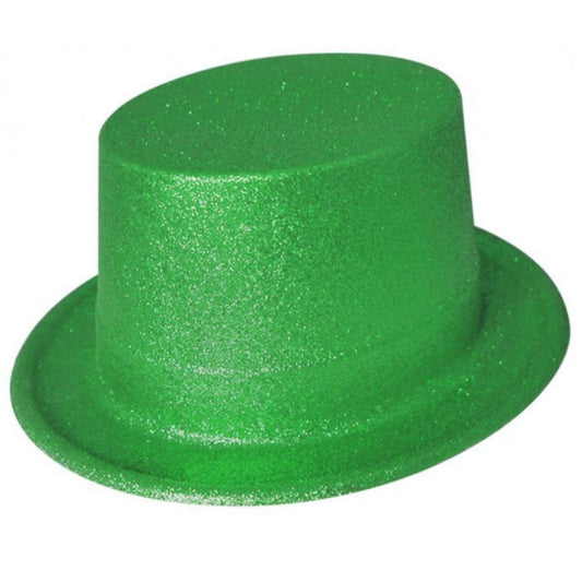 Chapeau Haut-de-Forme Vert Pailleté enfant