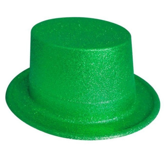 Chapeau melon vert pailleté