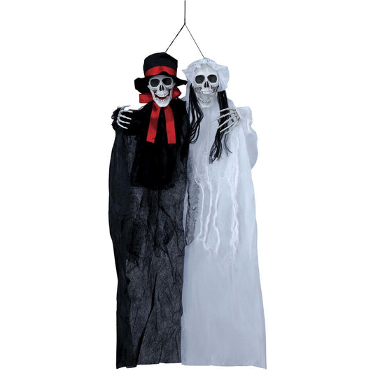 Décoration à Suspendre de Couple de Squelettes