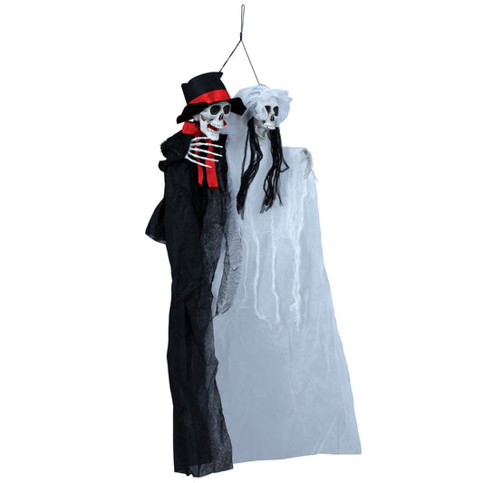 Décoration à Suspendre de Couple de Squelettes