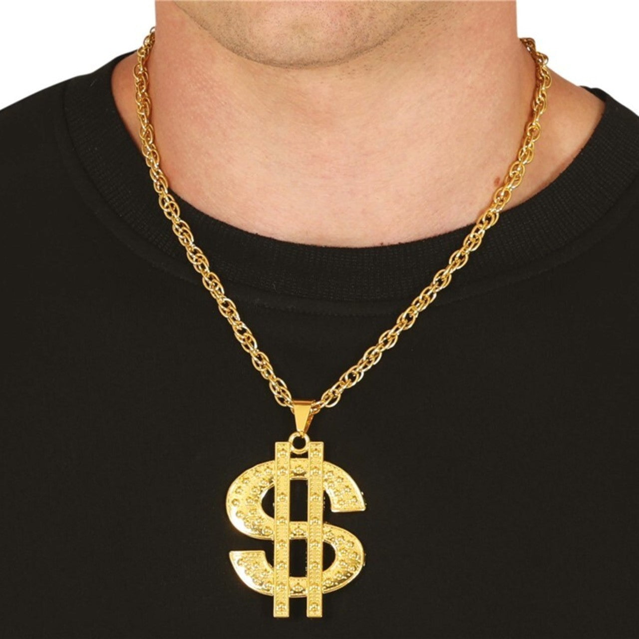 Collier Pendentif Dollar en Or