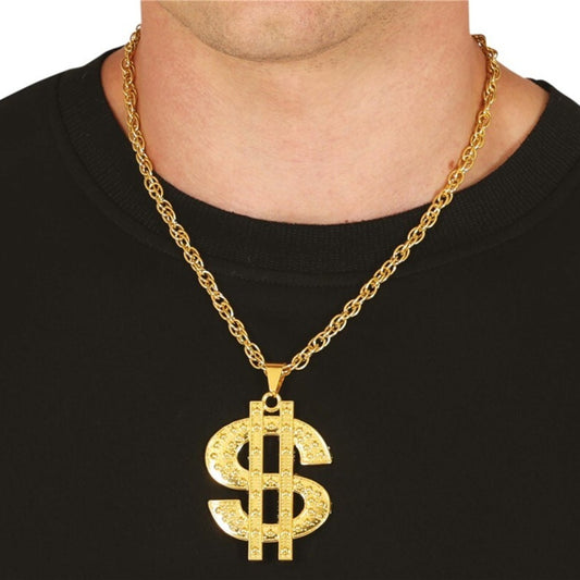 Collier Pendentif Dollar en Or