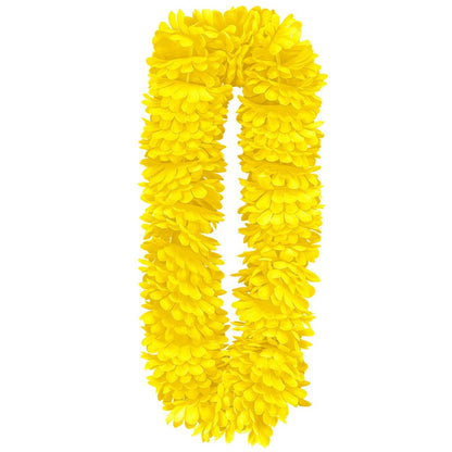 Collier Hawaïen Jaune Deluxe