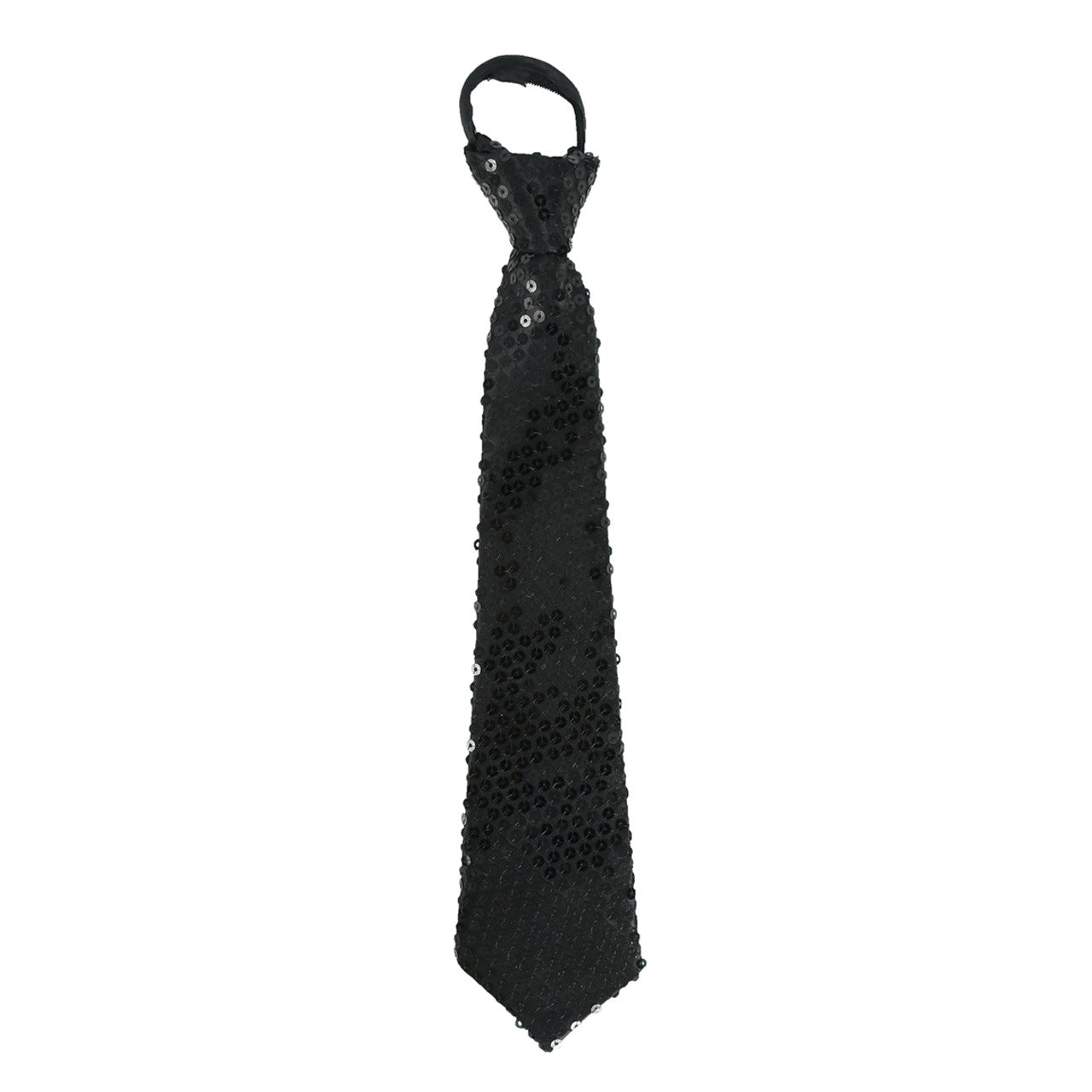 Cravate Noire à Paillettes