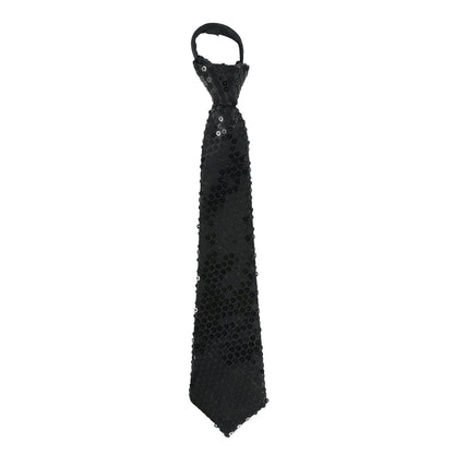 Cravate Noire à Paillettes
