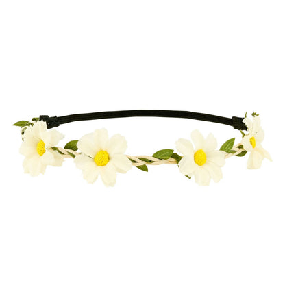 Couronne de Fleurs Blanches Classique