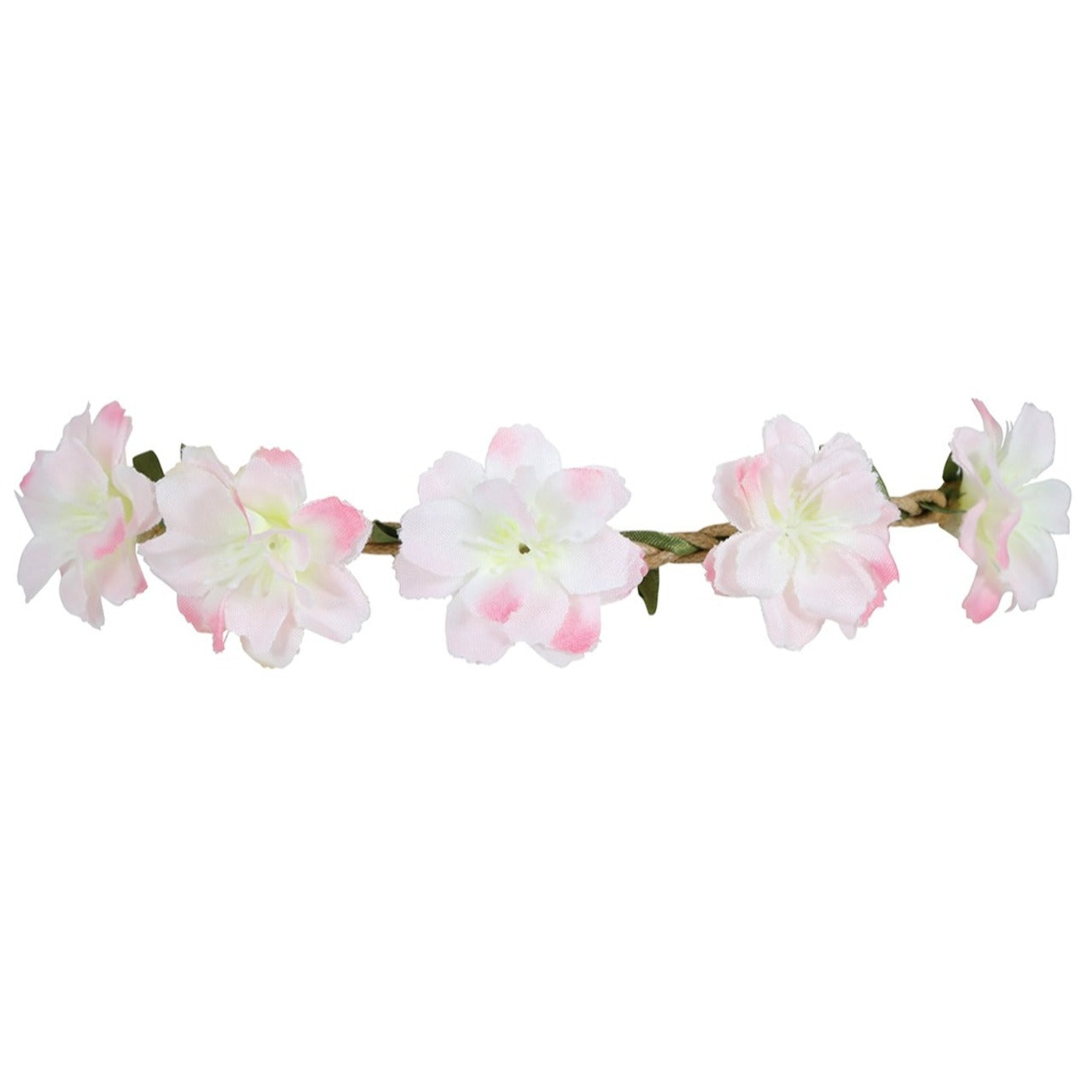 Couronne de Fleurs Blanches et Roses