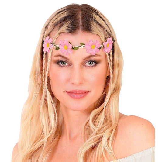 Couronne Fleurs Roses Classique