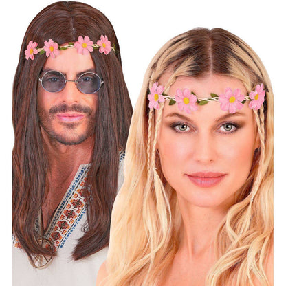 Couronne de Fleurs Roses Classique